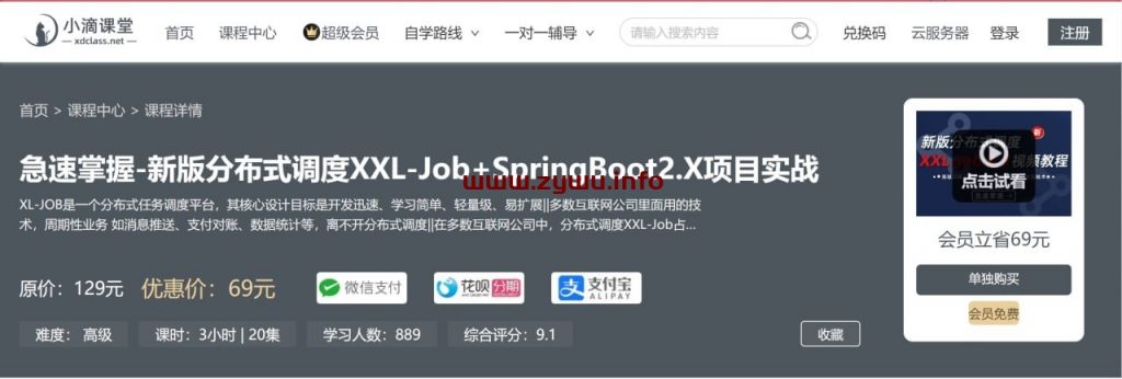 急速掌握-新版分布式调度XXL-Job+SpringBoot2.X项目实战-资源屋