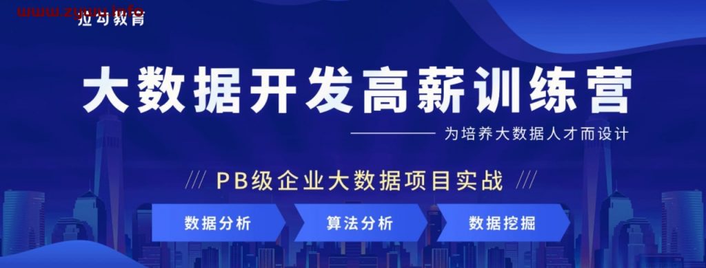 大数据开发高薪训练营 14期-资源屋